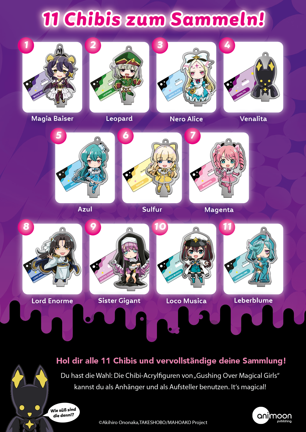 Gushing Over Magical Girls - Acrylic Chibi Collection